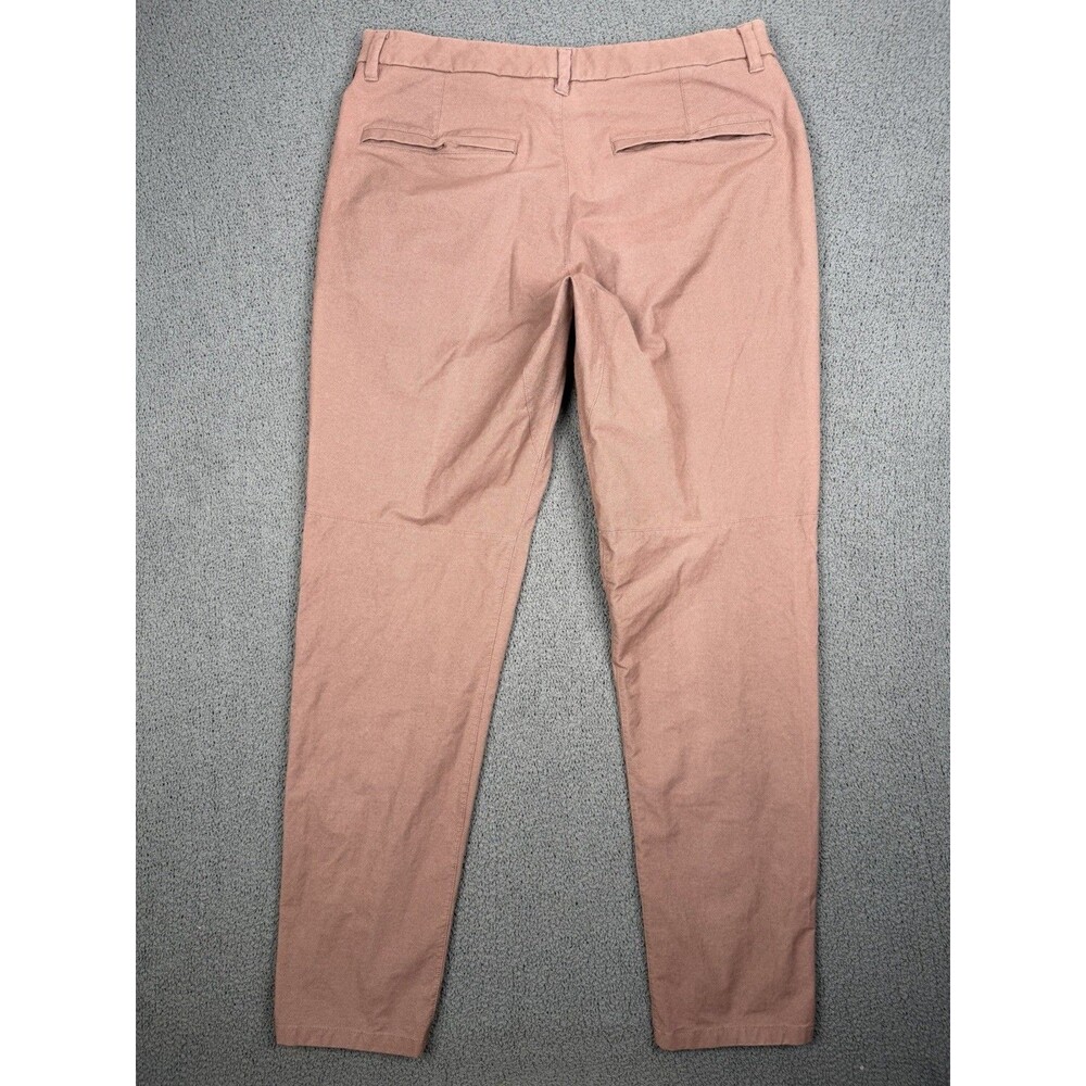Lululemon Commission Pants Mens 30 Pink Earth Color Clay Slim Fit Straight Leg - Picture 4 of 9